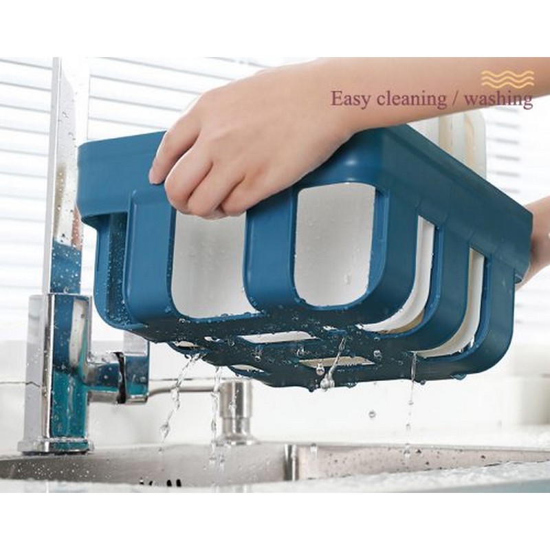 Wall Mounted Dish Organizer 6 Layers Kitchen Rack Fruit Vegetable Storage Wall Holder Hanging Shelves