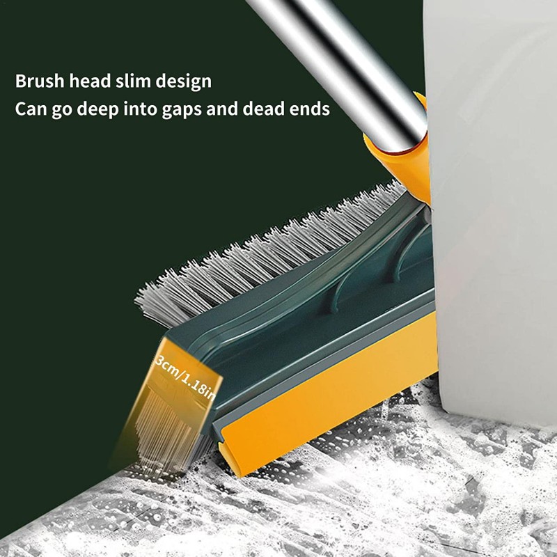 3 In 1 Floor Scrub Brush, 180° Rotating Household Cleaning Brush