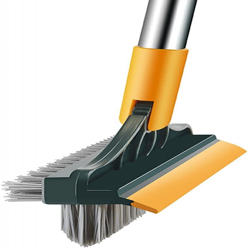 3 In 1 Floor Scrub Brush, 180° Rotating Household Cleaning Brush