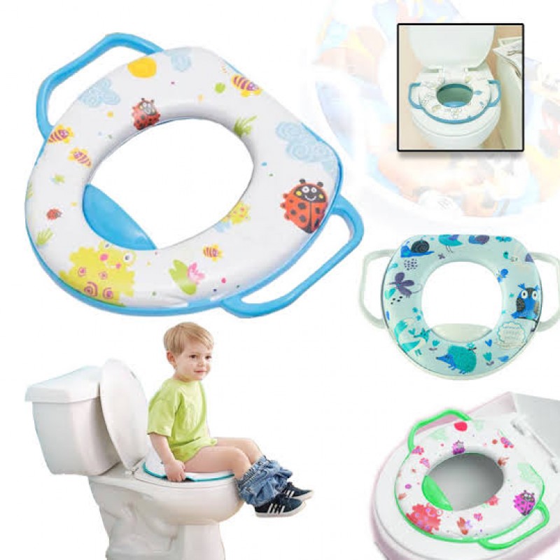 Multicolor Cushion Children's Toilet Seat Cushion Accessories with Armrest Cartoon