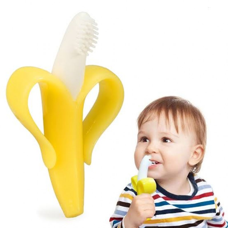 New Baby Banana Shape Tooth Brush