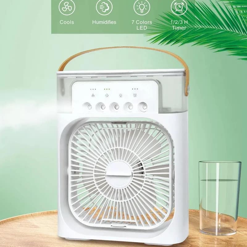 Multifunction Water Spray Mist Fan Air Cooler fan USB Electric Fan Portable Fan