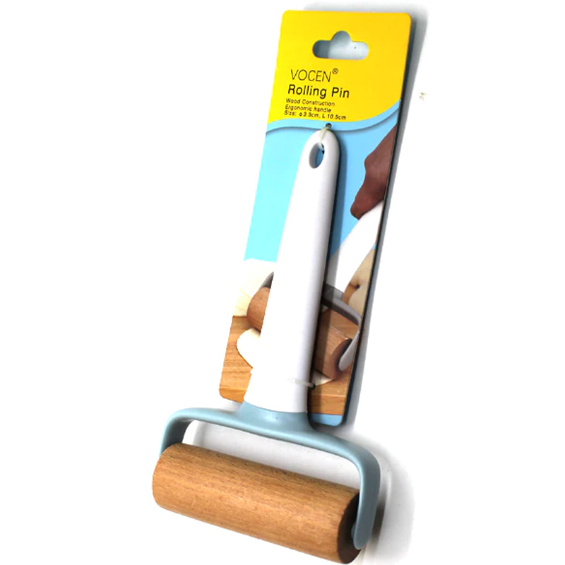 New Wood Rolling Pin With Plastic Handle