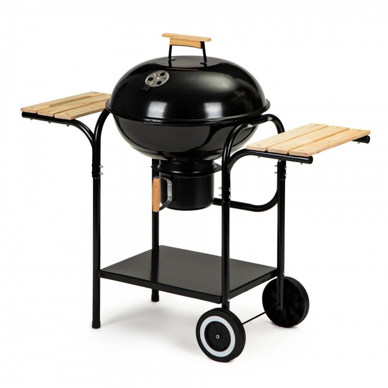 New Charcoal Kettle BBQ Grill, Working Table Barbecue Grill For Outdoor Use