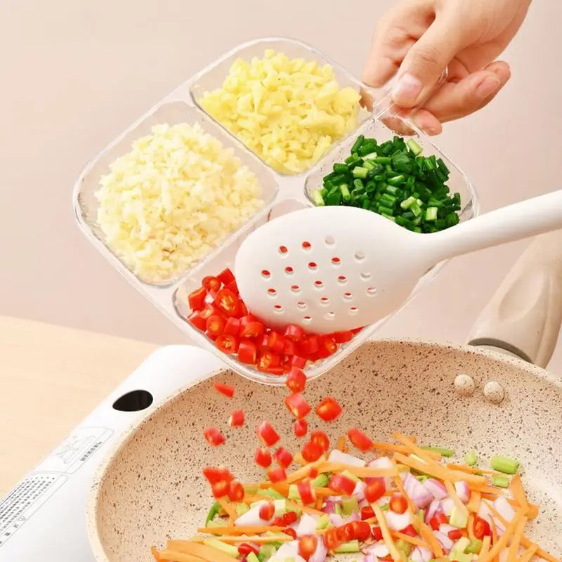four compartment snack and serving tray