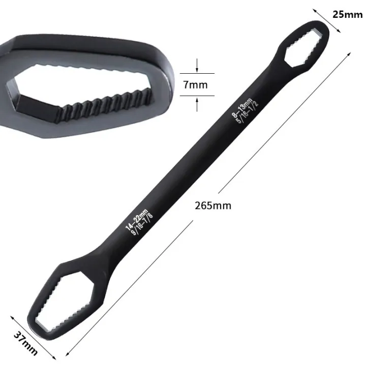 Double-head Self-tightening Universal Wrench 8-22mm