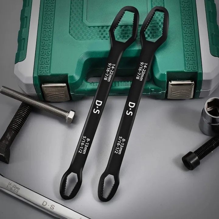 Double-head Self-tightening Universal Wrench 8-22mm