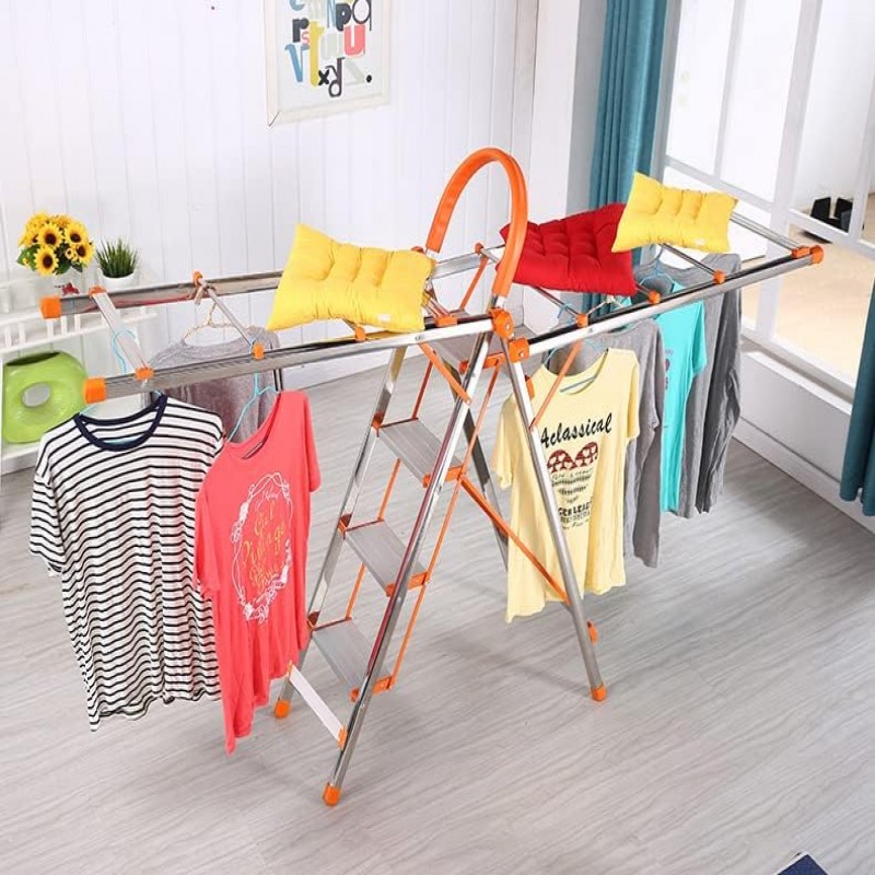 New Multi-Usage Alummunium Clothes Drying Rack With Ladder