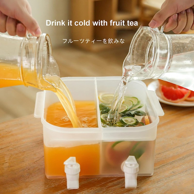 New Double Tap Portable Desktop Juice Milk Water Beverage Dispenser 5Ltrs