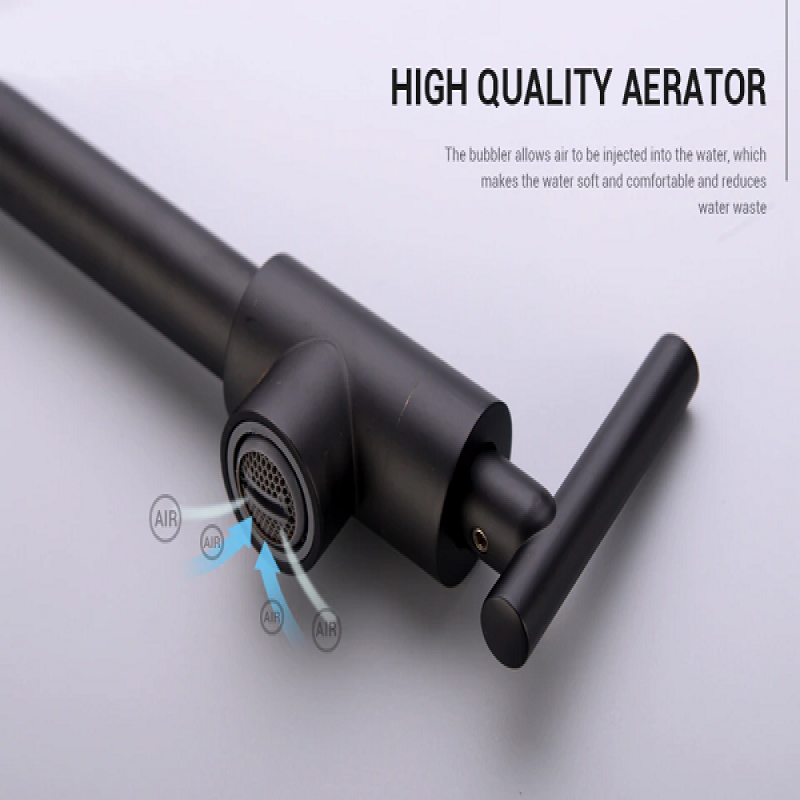 Pot Filler Kitchen Faucet Double-Handle Wall Mount