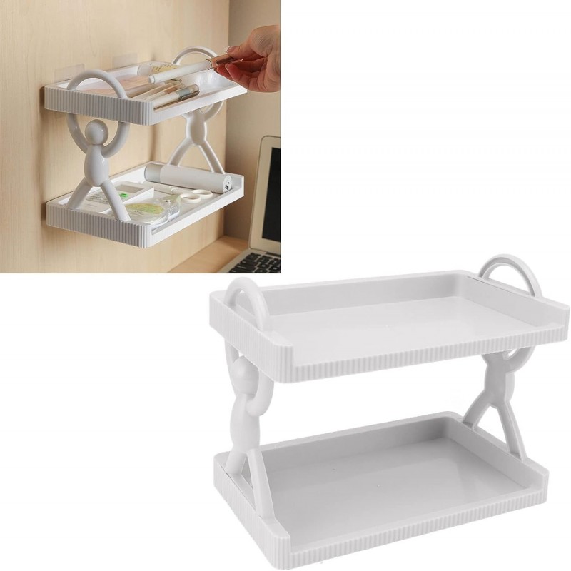 Multi Layer Multipurpose Simple Style Wall Mounted Shelf Space Saving For Kitchen/Bathroom