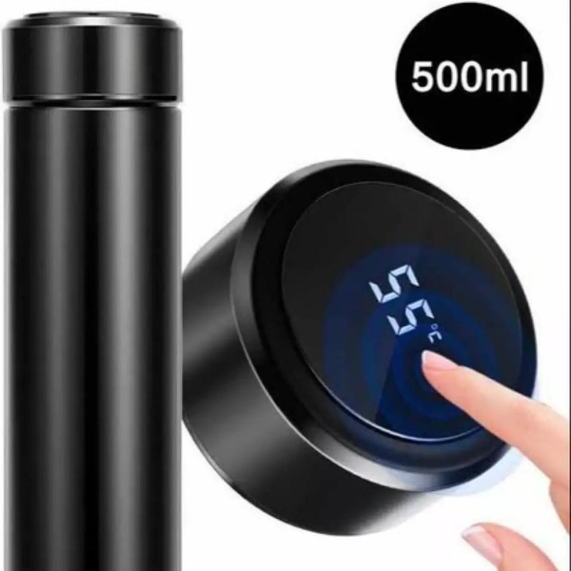 Smart Insulation Water Bottle 500 ML Stainless Steel Vacuum Flask Kettle LCD Touch Screen Display Temperature