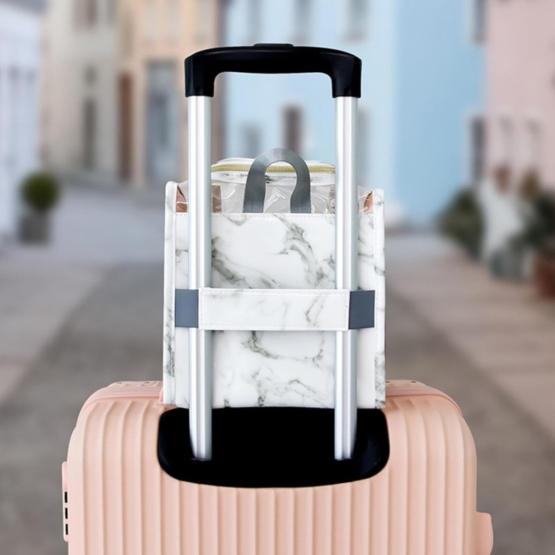 Makeup Organizer Toiletries Organizer With Shoulder Strap, Hanging Hook