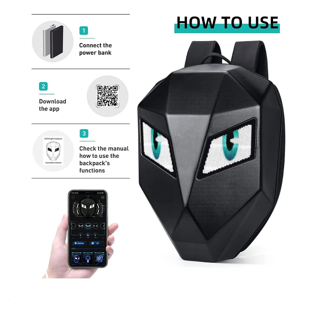 Cool LED LOY Backpack Bag LED Eyes