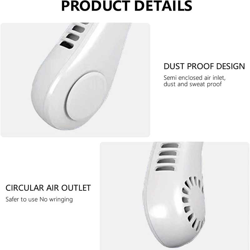 Rechargeable Portable Hanging Neck Fan
