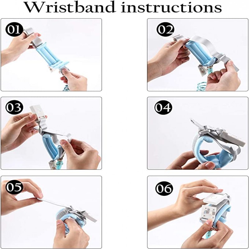 New Anti Lost Wrist Safety Wrist Leash for Toddlers,Babies & Kids, Wrist Traction Rope for Shopping & Travel 2M