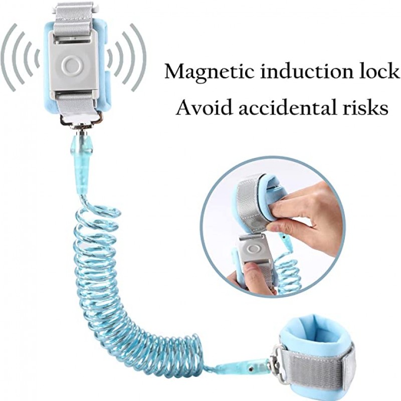 New Anti Lost Wrist Safety Wrist Leash for Toddlers,Babies & Kids, Wrist Traction Rope for Shopping & Travel 2M