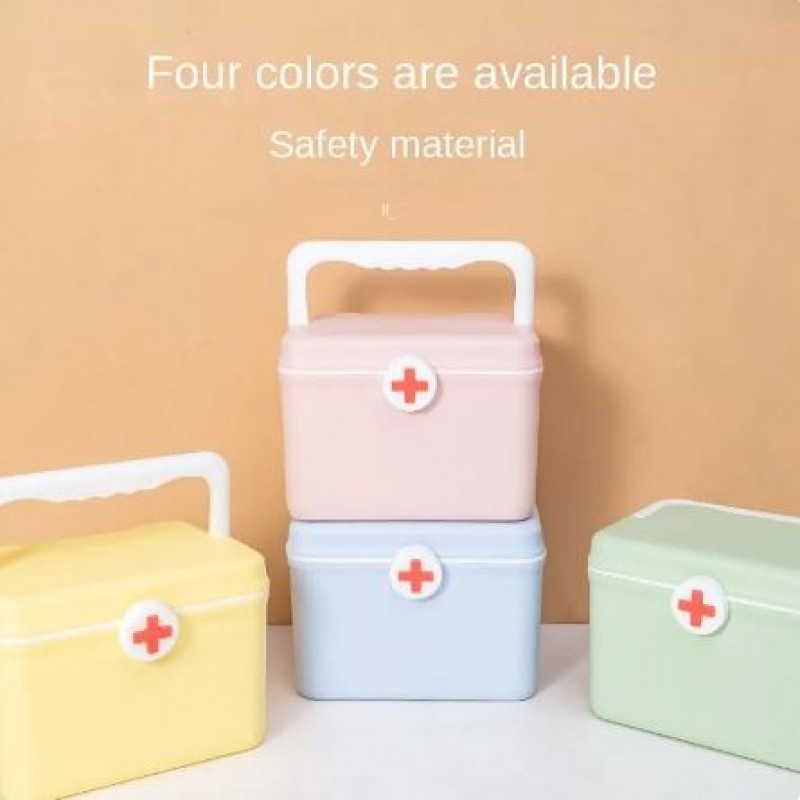 Household Multi-Layer Medicine Box Colored Macaroon Medicine Box