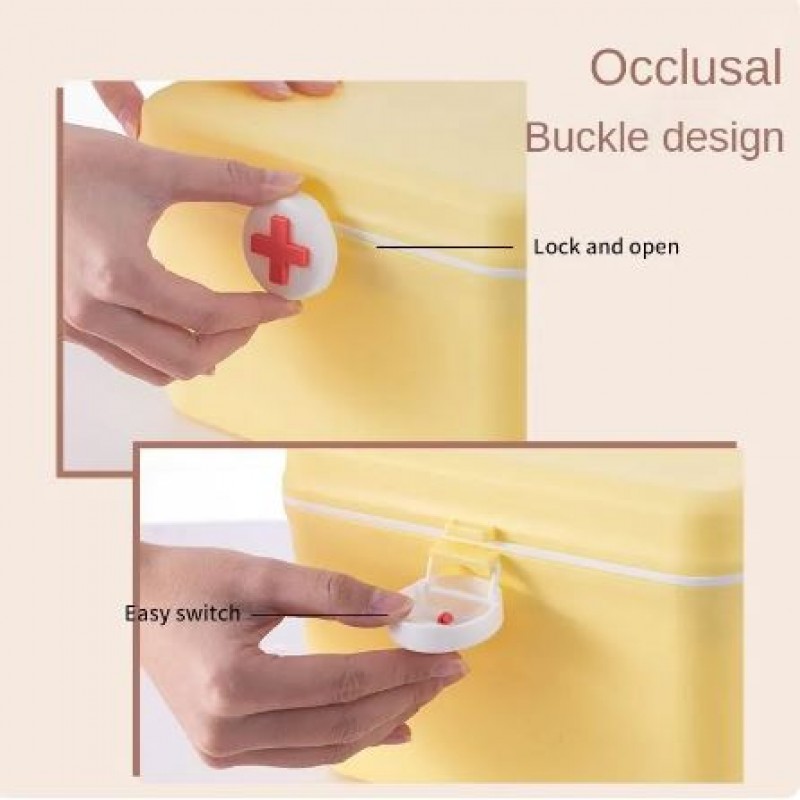 Household Multi-Layer Medicine Box Colored Macaroon Medicine Box