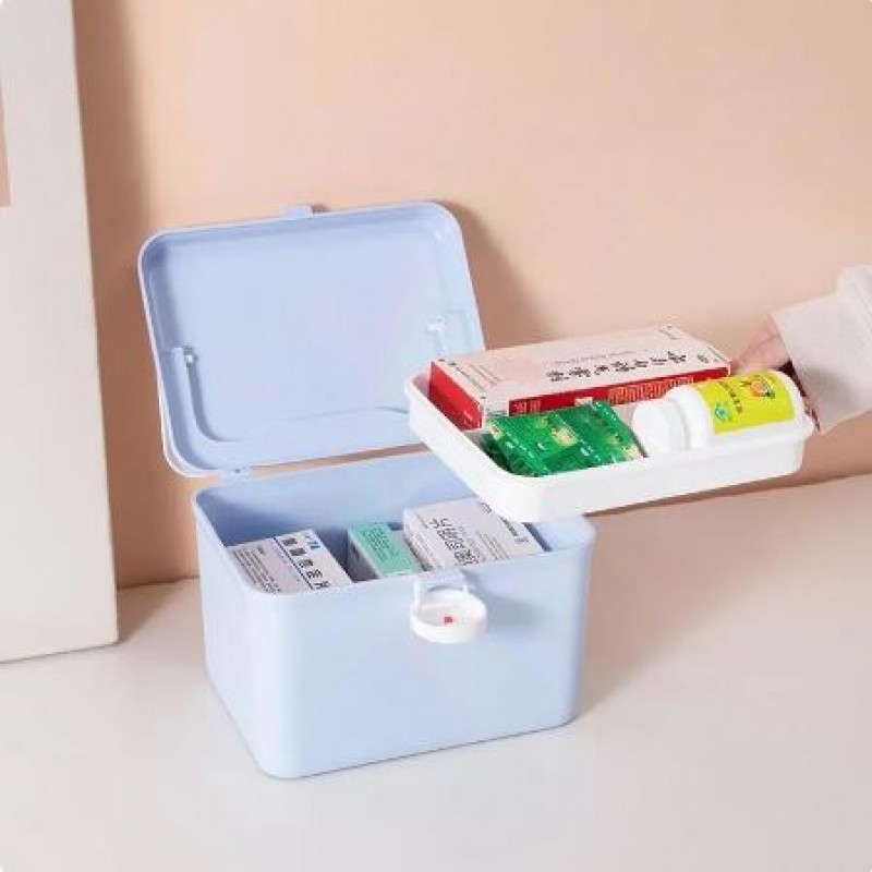 Household Multi-Layer Medicine Box Colored Macaroon Medicine Box