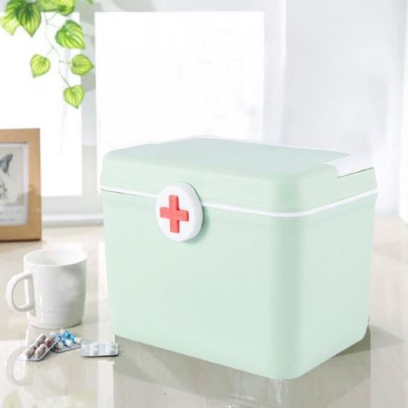 Household Multi-Layer Medicine Box Colored Macaroon Medicine Box