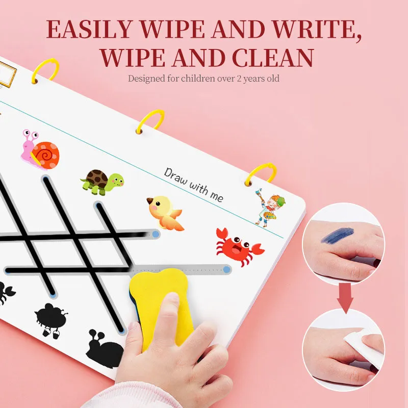 New Reusable Learning Tracing Book (64 Pages)