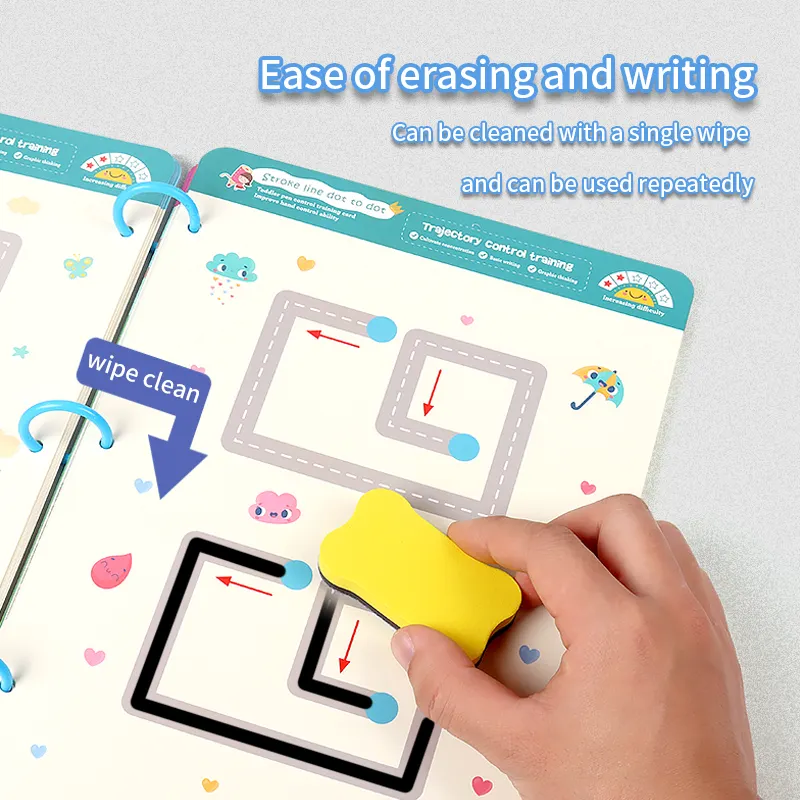 New Reusable Learning Tracing Book (64 Pages)