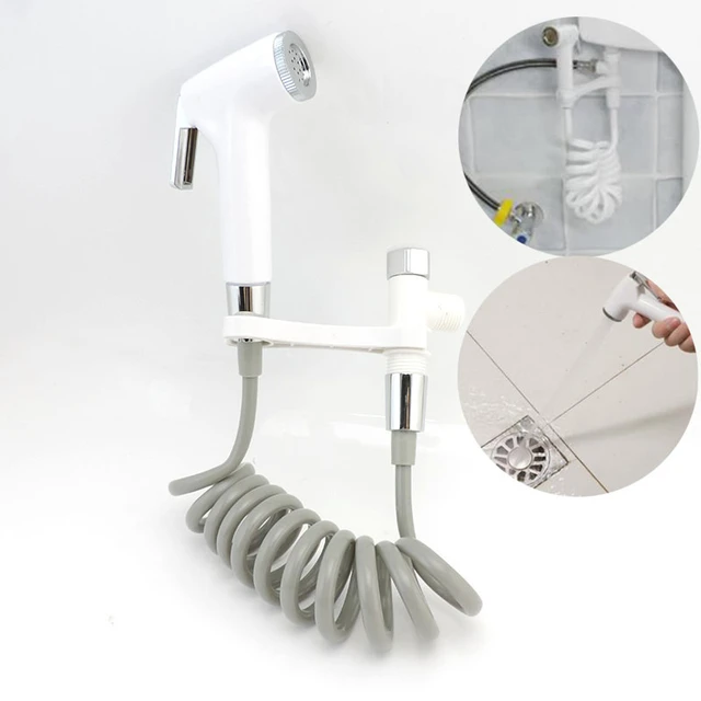 Toilet Bidet Sprayer Set Kit Muslim Shower Handheld Hand Bidet Faucet Bath Tap