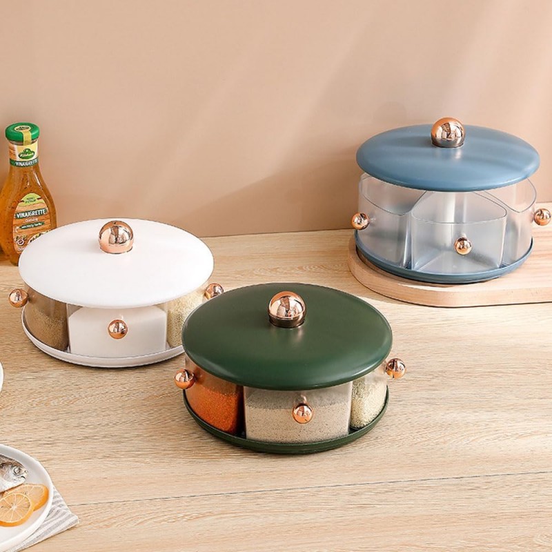 360° Rotating Large Capacity Spice Seasoning Box