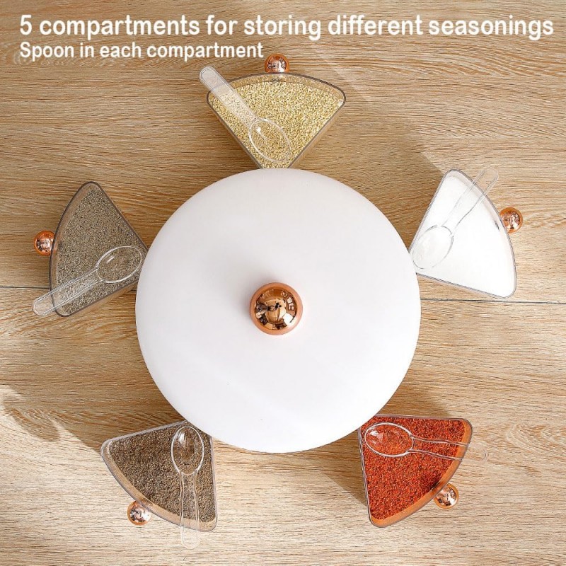 360° Rotating Large Capacity Spice Seasoning Box