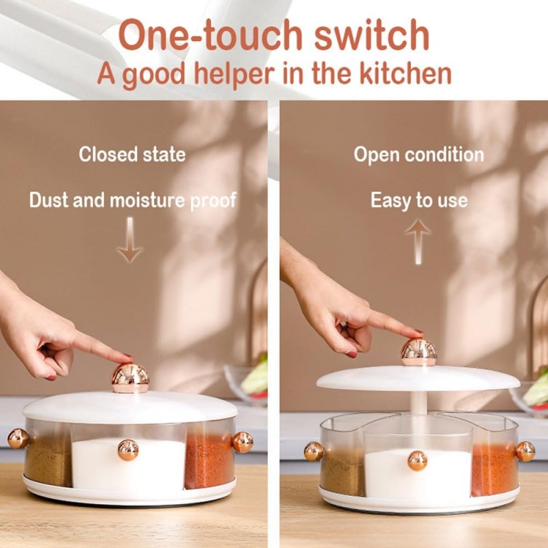360° Rotating Large Capacity Spice Seasoning Box