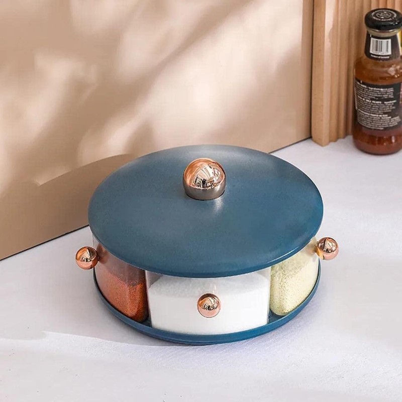 360° Rotating Large Capacity Spice Seasoning Box