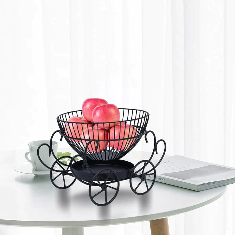 2 Tier Metal Decorative Fruit Snacks & Fruit Basket