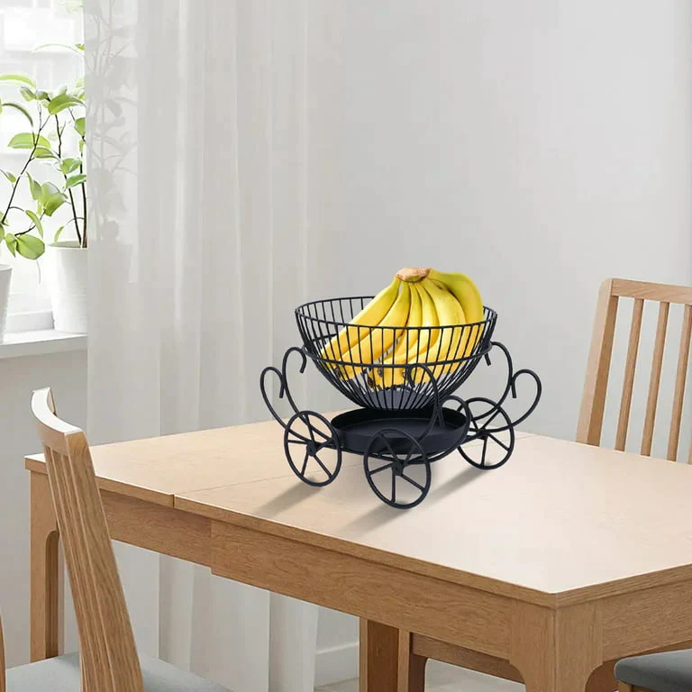 2 Tier Metal Decorative Fruit Snacks & Fruit Basket