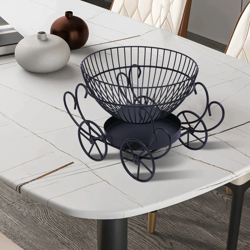 2 Tier Metal Decorative Fruit Snacks & Fruit Basket