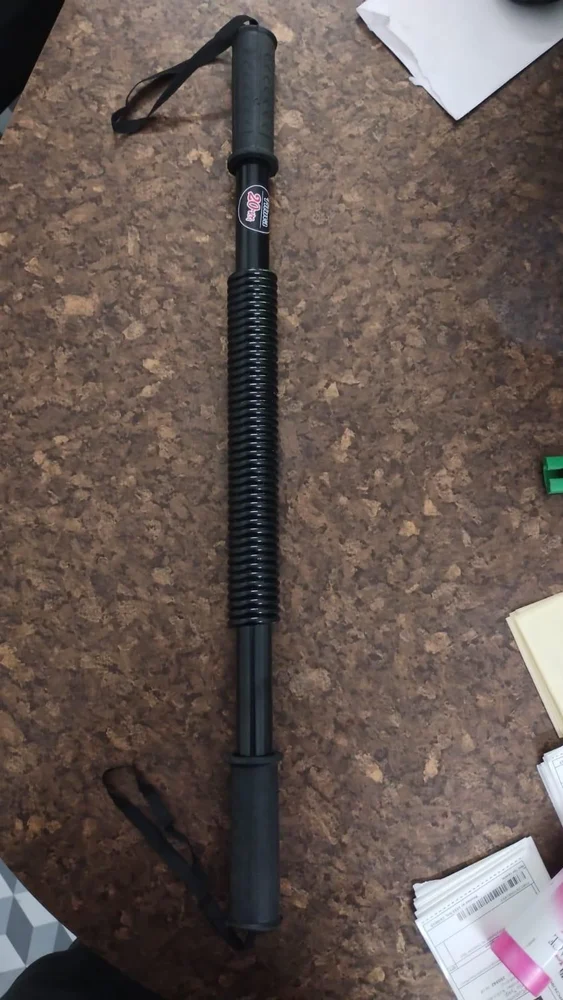 Power Twister Spring Forearm Blaster Bar,Chest Exerciser for Bicep,Arm,Shoulder Builder - Home Workout Strength Training Equipment