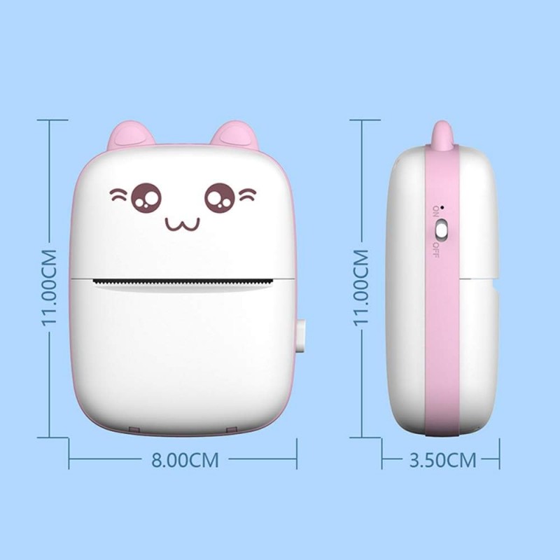 Portable Thermal Mini Photo Printer, Mini Pocket Printer