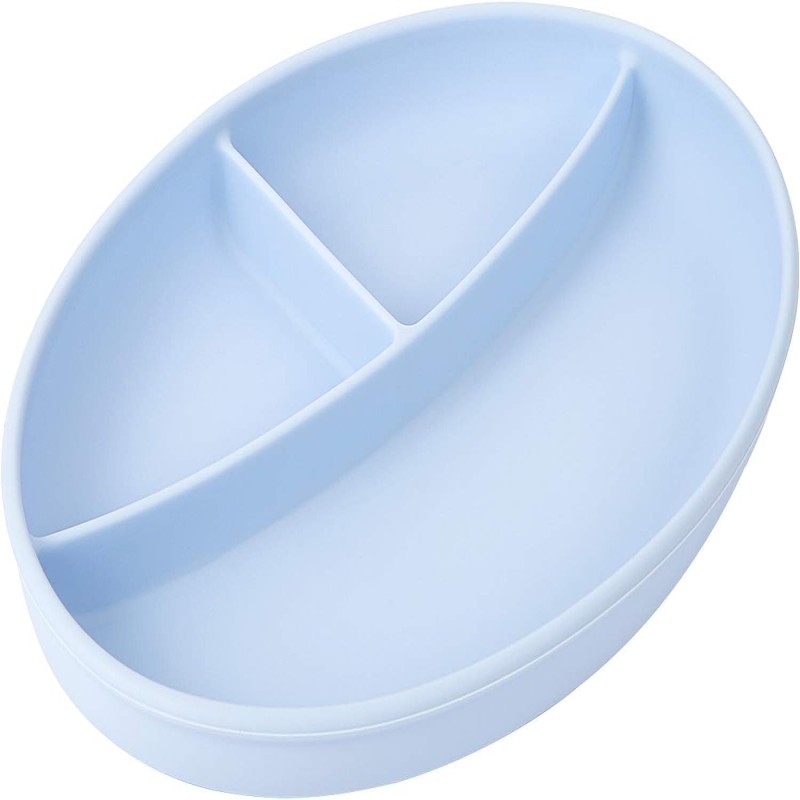 Silicone Suction Plates For Baby, Kids And Baby Divided Plate For Food, Baby Food Plate