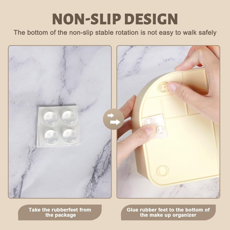 360°Rotating Makeup Organizer