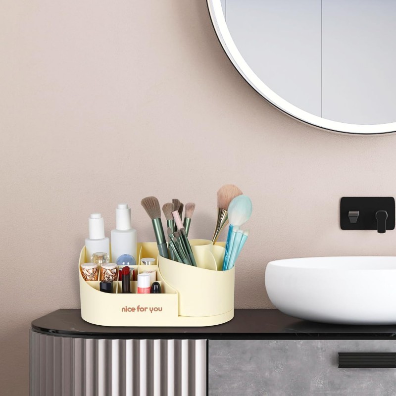 360°Rotating Makeup Organizer