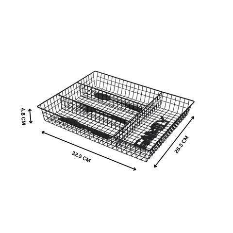 New Cuisine Metal Cutlery Tray