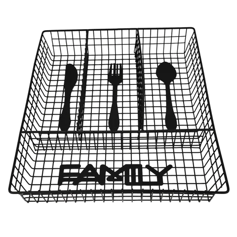 New Cuisine Metal Cutlery Tray