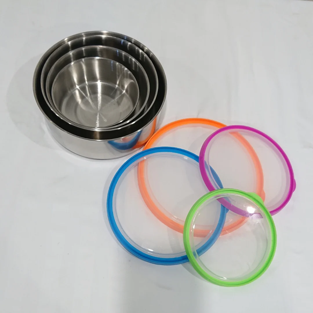 Stainless Steel Storage Bowls 4 Pcs Set