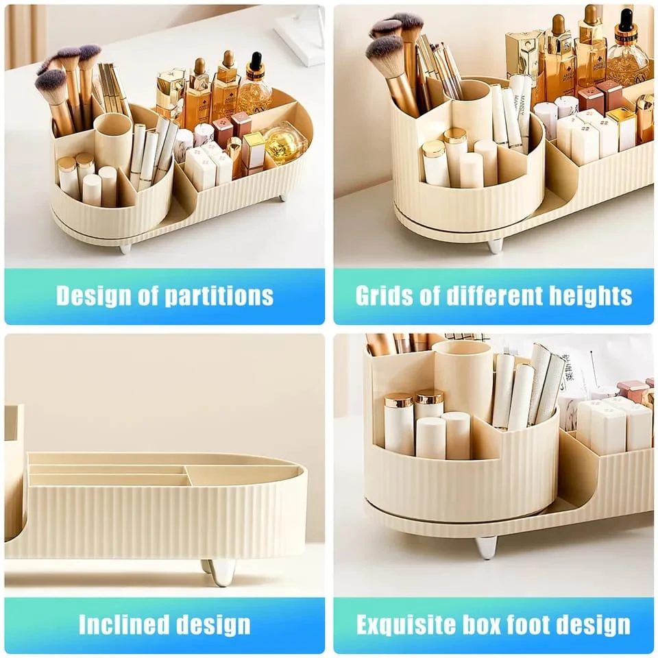 Glamour Beauty Organizer Rotating Makeup Display Storage Organizer