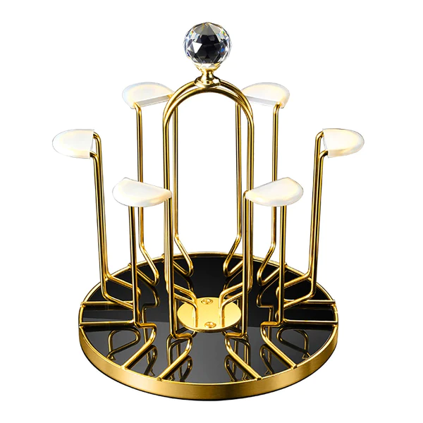 Rotating Drain And Dustproof Glass Cup Holder
