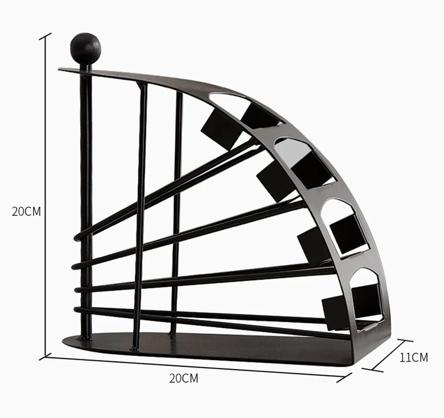 Modern Living Room Desktop Remote Control Organizer Iron Shelf