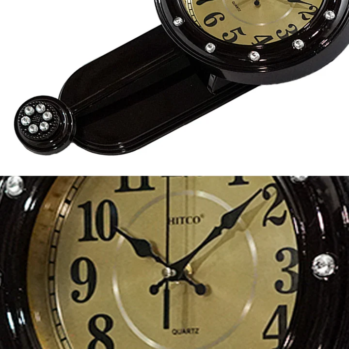 Wooden Style Pendulum Wall Clock