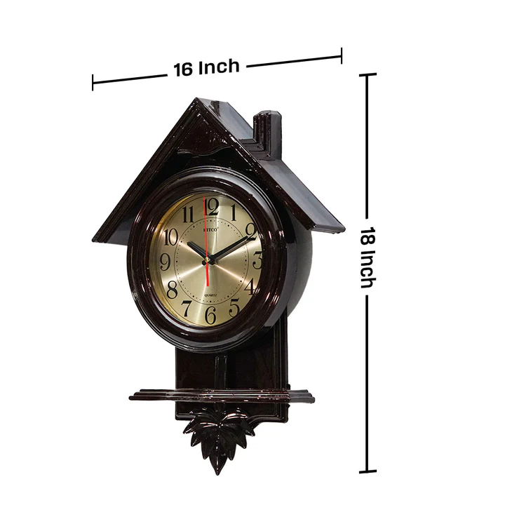 Glossy Modern Pendulum Home Style Wooden Clock