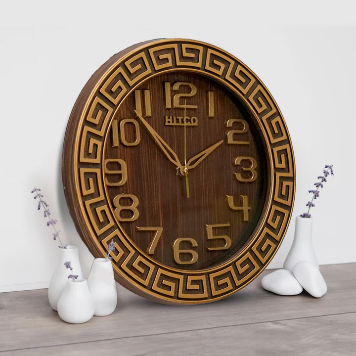 Round Fancy Wooden Clock