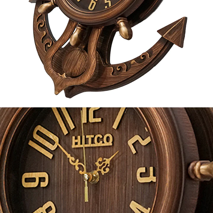 Wooden Style Pendulum Wall Clock